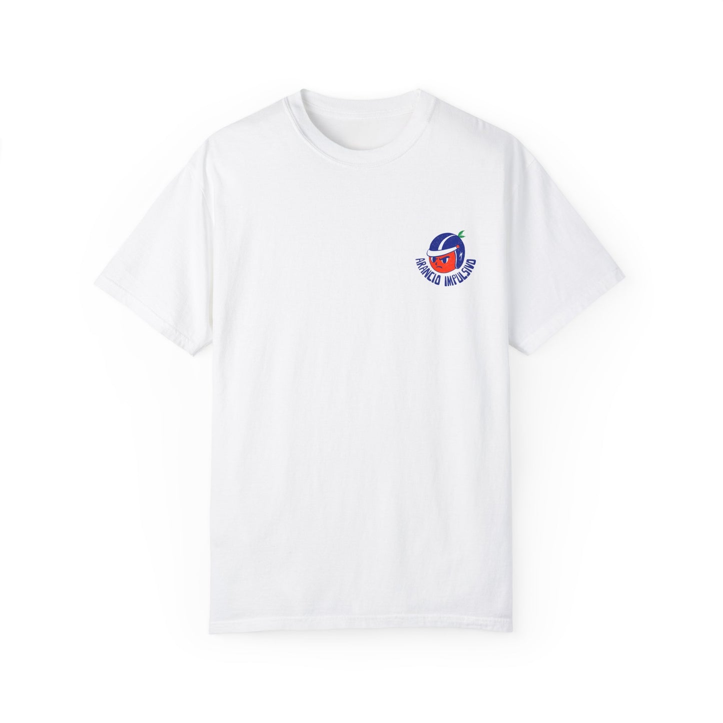 Front Logo Text + Back / Arancio Impuslivo Unisex T-shirt / Retro Motrocycle Scooter Vespa Design
