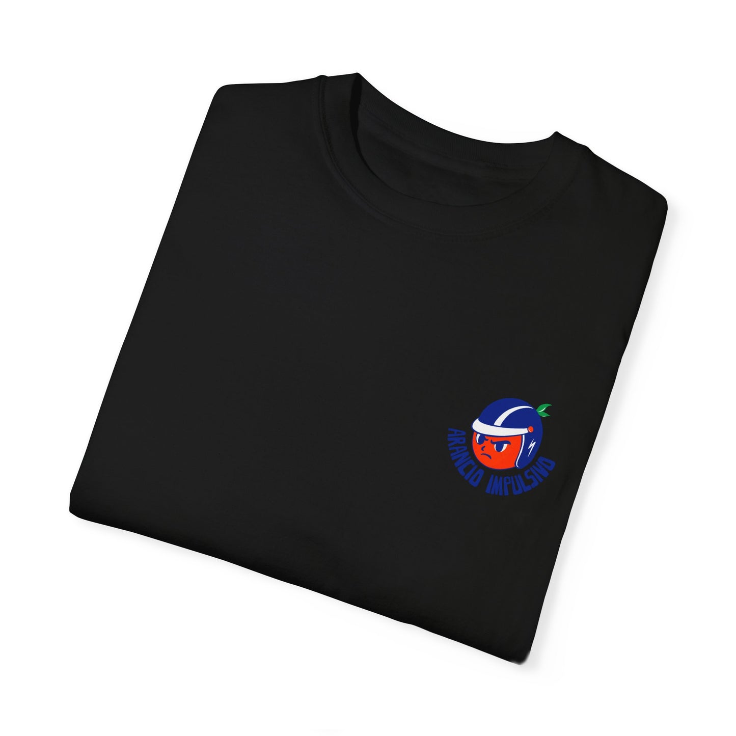 Front Logo Text + Back / Arancio Impuslivo Unisex T-shirt / Retro Motrocycle Scooter Vespa Design